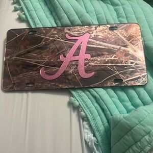 Camo Alabama Car Tag